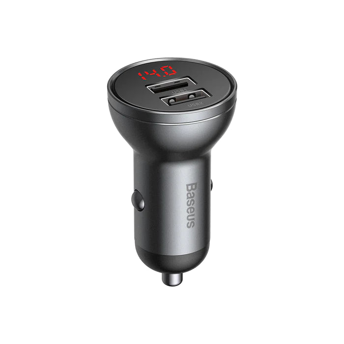 Baseus Digital Display Dual USB 4.8A 24W Car Charger Baseus Digital Display Dual USB 4.8A 24W Car Charger